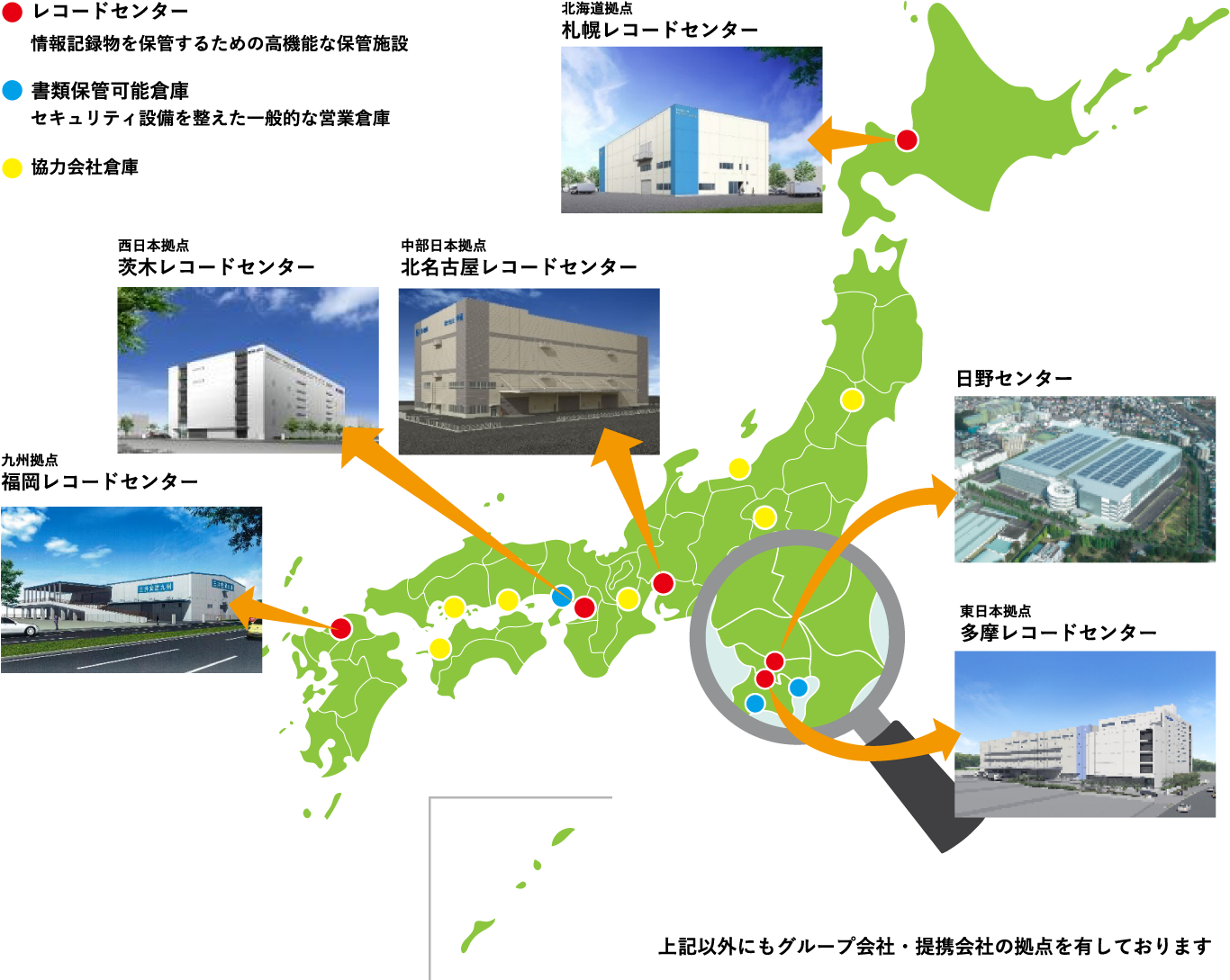 全国の施設一覧